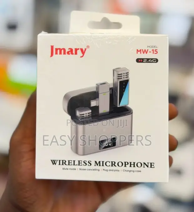 Jmary MW-15 2.4G Dual Wireless Lavalier Microphone System - 1