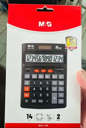 M&G 14-Digit Desktop Business Calculator