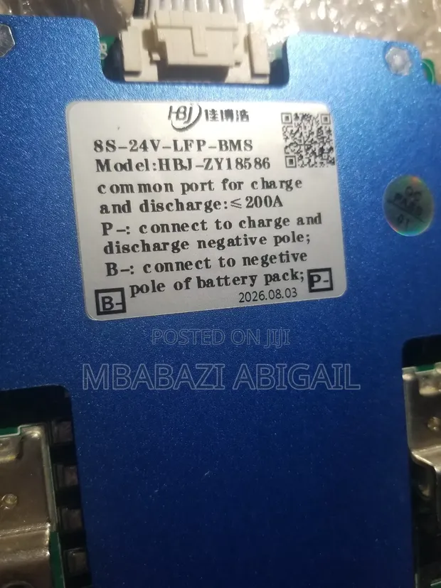 Hardware 8S-24V LFP BMS (29.2V, 200A) - 1