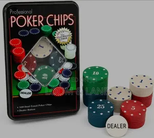 100 PCS Professional Poker Chips Set with Tin Case