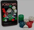 100 PCS Professional Poker Chips Set with Tin Case - 1