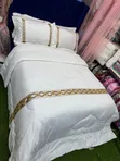 White Linen Bed Comforter Set - 6x6 - 2