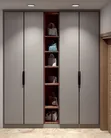 Grey Built-in Wardrobes with Soft-Close Mechanism - 2