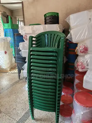 Brand New Plastic Patio Chairs - Green