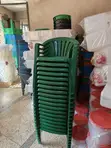 Brand New Plastic Patio Chairs - Green - 1