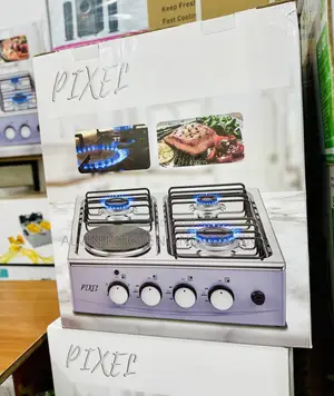 Hybrid Gas Burner with Electric Hot Plate