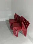 Red Portable Plastic Chairs (Brand New) - 1