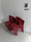 Red Portable Plastic Chairs (Brand New) - 2