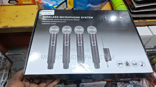 WVNGR WG-1088 Four-Head Wireless Microphones with Digital Receiver - 1