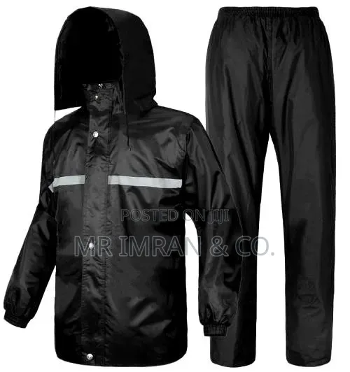 Ace Couture Heavy-Duty Rainsuit - Black - 1