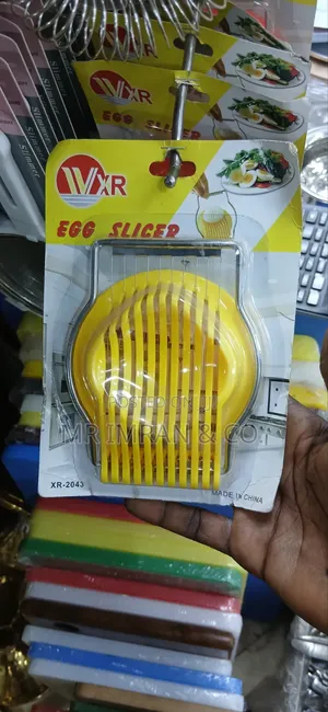 Yellow Manual Egg Slicer