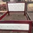 5x6 Brown Frame Bed - 1