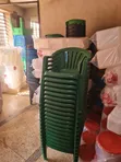 Brand New Green Plastic Chairs (Set of 4) - 3