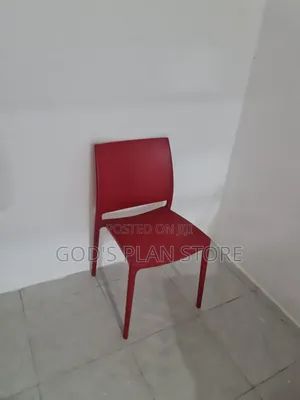 Brand New Red Plastic Stacking Dining Chair