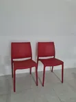 Brand New Plastic Chairs - Red - 1