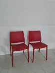 Brand New Plastic Chairs - Red - 2