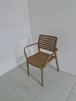Stackable Plastic Reception Chairs with Armrests - 1