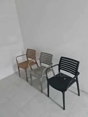 Sturdy Outdoor Stackable Plastic Chairs (Set of 4)