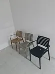 Sturdy Outdoor Stackable Plastic Chairs (Set of 4) - 1