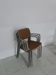 Household PP Plastic Chairs with Backrest - 1