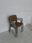 Household PP Plastic Chairs with Backrest - 2