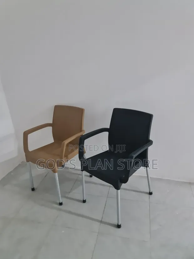High Slat Back Armrest Plastic Chairs (Brand New) - 1