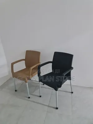 High Slat Back Armrest Plastic Chairs (Brand New)