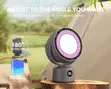 Rechargeable Oscillating Air Circulator Fan with Remote - 2