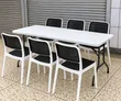 Folding Plastic Dining Table and Chairs Set - 2