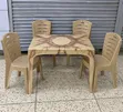 Stacks Plastic Dining Table and Chairs Set - 2