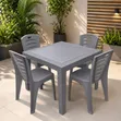 Brand New Heavy Duty Plastic Table and Chairs Set - 2