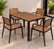 Dining Table and Chairs Set - Plastic - 2