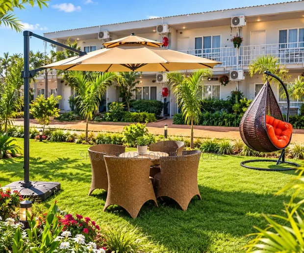 Outdoor Sunshade Garden Umbrella - 3m Wide - 1