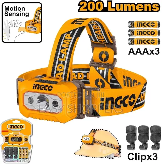 INGCO LED Headlamp 200-Lumen - 1