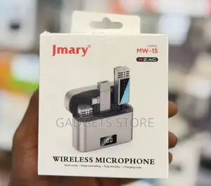 Jmary MW-15 2.4G Dual Wireless Lavalier Microphone System