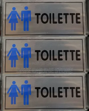 Man and Woman Washroom Toilet Sign