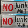 5 Pieces 'No Junk Mail' Self-Adhesive Signs - Silver - 2