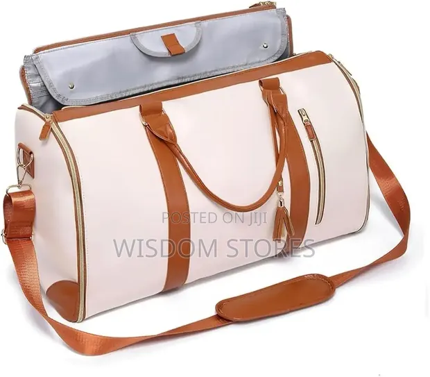 Luxury 2-in-1 Leather Garment Bag - 1