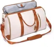 Luxury 2-in-1 Leather Garment Bag - 1