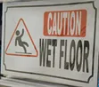 5 Pieces A4 Size Caution Wet Floor Sticker Sign - 1