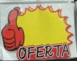 5 Pieces OFERTA Yellow and Red Thumbs Up Sales Tags - 2