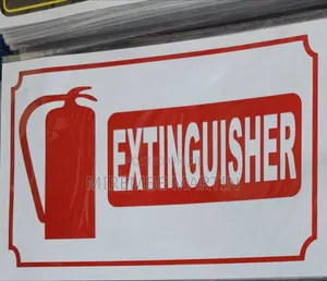 5 Pieces A4 Fire Extinguisher Location Sticker Sign