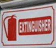 5 Pieces A4 Fire Extinguisher Location Sticker Sign - 1
