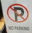 5 Pieces A4 No Parking Sign Outdoor Warning Boards - 1