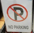 5 Pieces A4 No Parking Sign Outdoor Warning Boards - 2