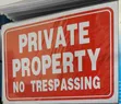 5 Pieces A4 Private Property No Trespassing Stickers - 1