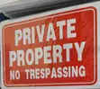 5 Pieces A4 Private Property No Trespassing Stickers - 2
