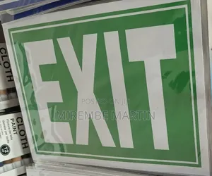 5 Pieces A4 Size EXIT Sign Sticker