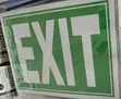 5 Pieces A4 Size EXIT Sign Sticker - 2