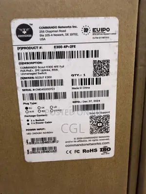 Commando 4-Port Full PoE Unmanaged Switch